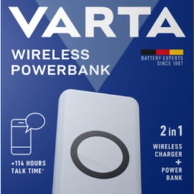 Varta Power Bank 20000mAh 20W με 2 Θύρες USB-A και Θύρα USB-C Power Delivery Λευκό