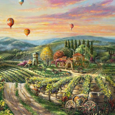 Peaceful Valley Vineyard Puzzle 2D 1000pcs