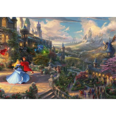 Puzzle Thomas Kinkade Studios: Sleeping Beauty Dancing in the Enchanted Light 2D 1000 Κομμάτια