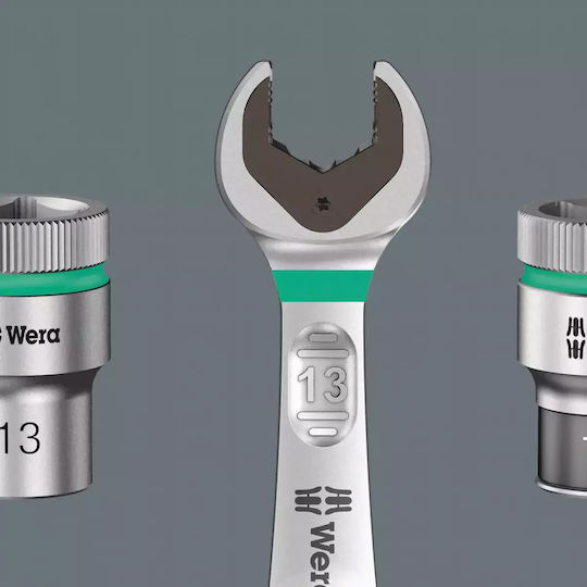 Wera Καρυδάκια Εξάγωνα με Καρέ Υποδοχής 1/2