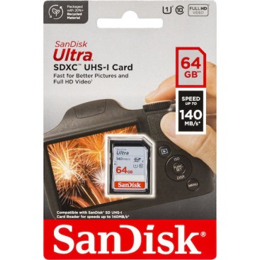 Sandisk Ultra SDXC 64GB Class 10 U1 UHS-I