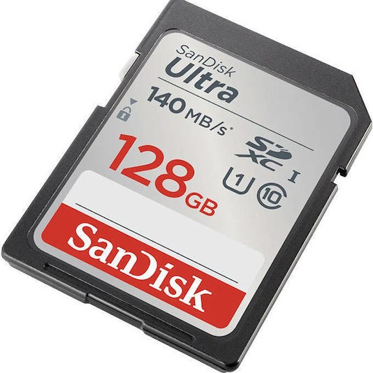 Sandisk Ultra SDXC 128GB Class 10 U1 UHS-I 140MB/s