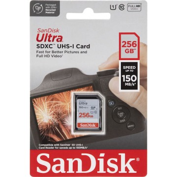 Sandisk Ultra SDXC 256GB Class 10 U1 UHS-I