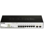D-Link DGS-1210-10P/E v1 Managed L2 PoE Switch με 8 Θύρες Gigabit (1Gbps) Ethernet και 2 SFP Θύρες