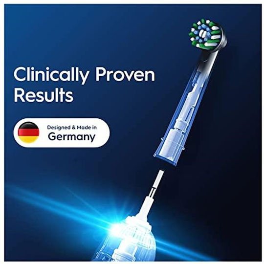 Oral-B CrossAction Ανταλλακτικές Κεφαλές για Ηλεκτρική Οδοντόβουρτσα Black 10τμχ