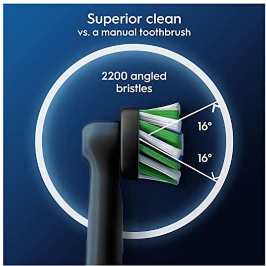 Oral-B CrossAction Ανταλλακτικές Κεφαλές για Ηλεκτρική Οδοντόβουρτσα Black 10τμχ