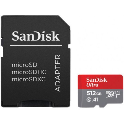 Sandisk Ultra microSDXC 512GB Class 10 U1 A1 UHS-I 140MB/s