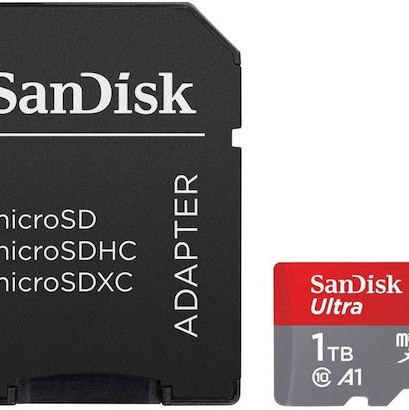 Sandisk Ultra microSDXC 1TB Class 10 U1 A1 UHS-I με αντάπτορα 150MB/s