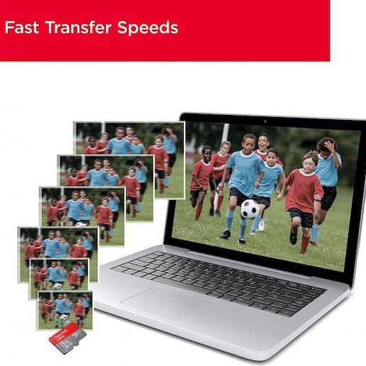 Sandisk Ultra microSDXC 1TB Class 10 U1 A1 UHS-I με αντάπτορα 150MB/s