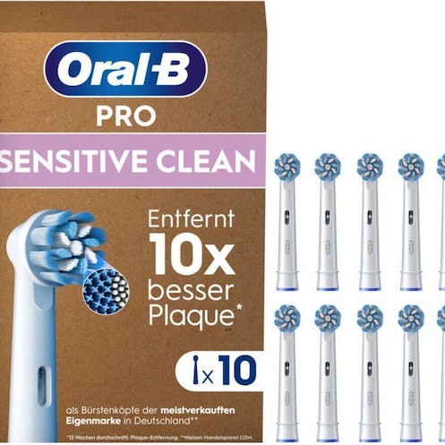 Oral-B Pro Sensitive Clean Ανταλλακτικές Κεφαλές για Ηλεκτρική Οδοντόβουρτσα 10τμχ
