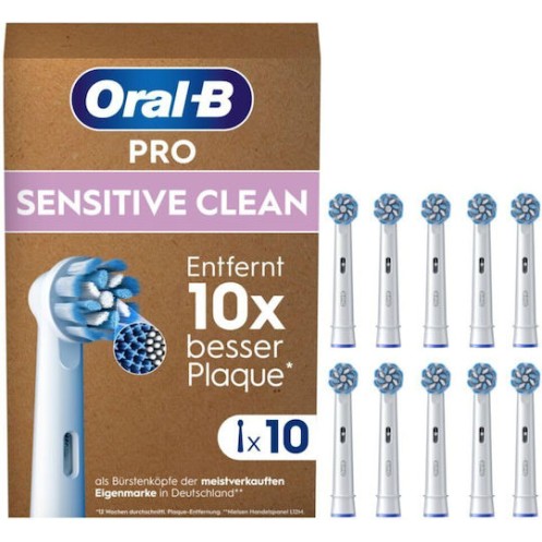 Oral-B Pro Sensitive Clean Ανταλλακτικές Κεφαλές για Ηλεκτρική Οδοντόβουρτσα 10τμχ
