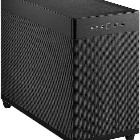 Asus Prime AP201 Gaming Micro Tower Κουτί Υπολογιστή με Πλαϊνό Παράθυρο Mesh Black Edition