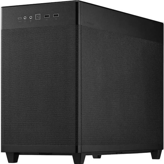 Asus Prime AP201 Gaming Micro Tower Κουτί Υπολογιστή με Πλαϊνό Παράθυρο Mesh Black Edition