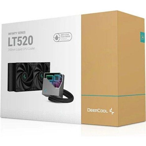 Deepcool LT520 Υδρόψυξη Επεξεργαστή Διπλού Ανεμιστήρα 120mm για Socket AM4/AM5/1700/1200/115x με ARGB Φωτισμό