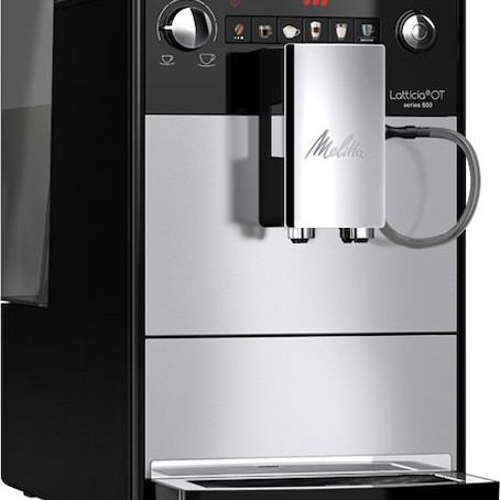 Melitta Latticia Αυτόματη Μηχανή Espresso 1450W Πίεσης 15bar με Μύλο Άλεσης Μαύρη