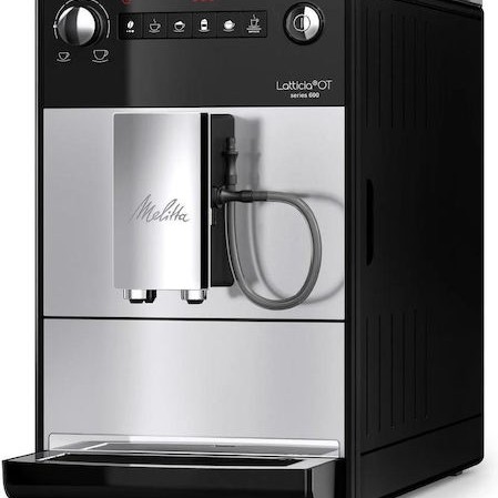 Melitta Latticia Αυτόματη Μηχανή Espresso 1450W Πίεσης 15bar με Μύλο Άλεσης Μαύρη