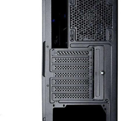 Xilence XG141 Gaming Midi Tower Κουτί Υπολογιστή με Πλαϊνό Παράθυρο και RGB Φωτισμό Μαύρο