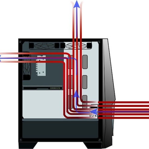Xilence XG141 Gaming Midi Tower Κουτί Υπολογιστή με Πλαϊνό Παράθυρο και RGB Φωτισμό Μαύρο