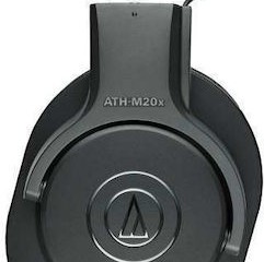 Audio Technica ATH-M20xBT Ασύρματα / Ενσύρματα Over Ear Ακουστικά με 60 ώρες Λειτουργίας και Quick Charge Μαύρα