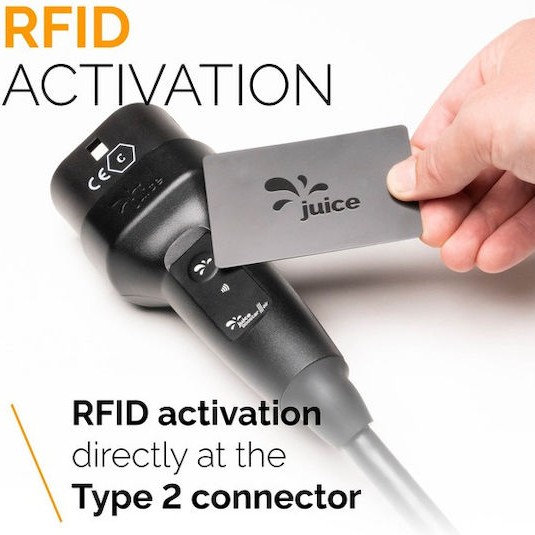 Juice Technology Φορητός Τριφασικός Σταθμός Φόρτισης 1.4kW με Ενσωματωμένο Καλώδιο Type 2