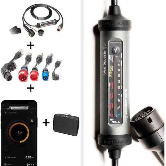 Juice Technology Επιτοίχιος Τριφασικός Σταθμός Φόρτισης 11kW με Ενσωματωμένο Καλώδιο Type 2