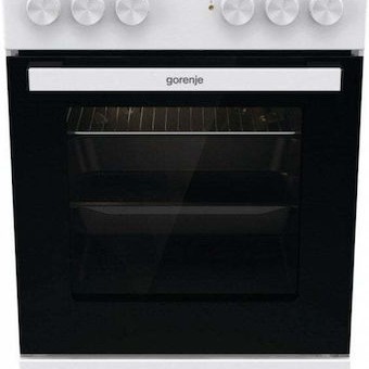 Gorenje Gec5a21wgb Κουζίνα 68lt με Κεραμικές Εστίες Π50εκ. Λευκή