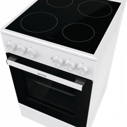Gorenje Gec5a21wgb Κουζίνα 68lt με Κεραμικές Εστίες Π50εκ. Λευκή