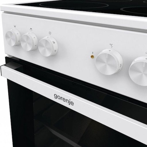 Gorenje Gec5a21wgb Κουζίνα 68lt με Κεραμικές Εστίες Π50εκ. Λευκή