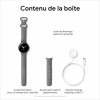 Google Pixel Watch LTE Stainless Steel 41mm με eSIM και Παλμογράφο (Polished Silver case/Charcoal Active band)