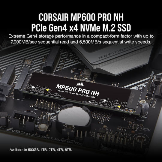 Corsair MP600 Pro NH SSD 4TB M.2 NVMe PCI Express 4.0