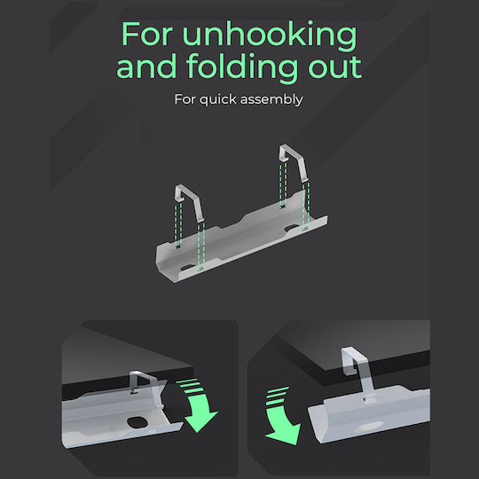 Icy Box Στήριγμα Καλωδίων Λευκό (IB-EWA100W-CM) 1τμχ