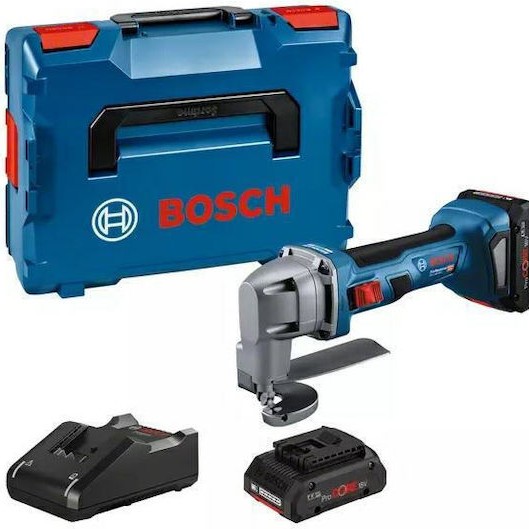 Bosch Λαμαρινοψάλιδο Μπαταρίας GSC 18V-16 E 48V 2x4Ah