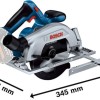 Bosch GKS 18V-57-2 Δισκοπρίονο 18V Solo με Σύστημα Αναρρόφησης