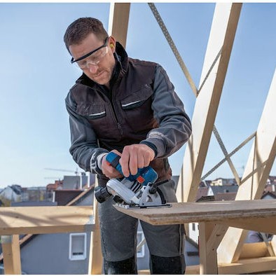 Bosch GKS 18V-57-2 Δισκοπρίονο 18V Solo με Σύστημα Αναρρόφησης