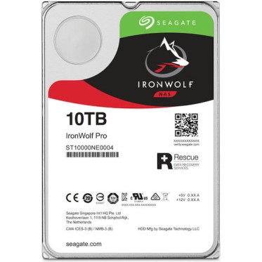 Seagate Ironwolf Pro 10TB HDD Σκληρός Δίσκος 3.5