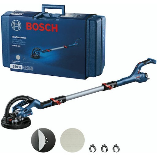 Bosch Τηλεσκοπικό Τριβείο Τοίχου 550W με Δυνατότητα Αναρρόφησης Σκόνης GTR 55-225