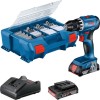 Bosch GSR 18V-45 Professional Δραπανοκατσάβιδο Μπαταρίας 18V 2x2Ah