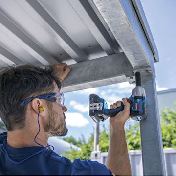 Bosch GDS 18V-450 HC Μπουλονόκλειδο Μπαταρίας 18V 2x4Ah με Υποδοχή 1/2