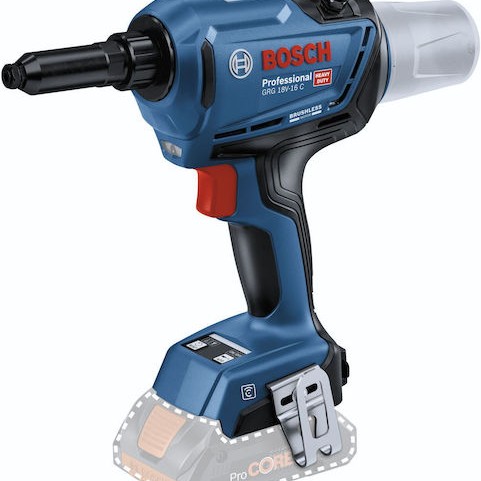 Bosch GRG 18V-16 C Ηλεκτρικός Πριτσιναδόρος Μπαταρίας Solo (χωρίς Μπαταρία και Φορτιστή)