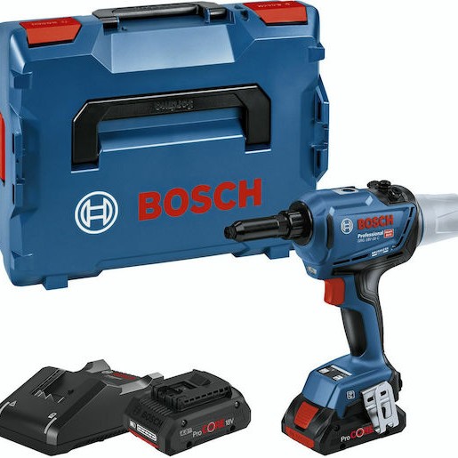 Bosch GRG 18V-16 C Kit Ηλεκτρικός Πριτσιναδόρος Μπαταρίας 18V 1x4Ah με Θήκη