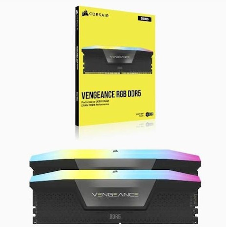 Corsair Vengeance RGB DDR5 32GB RAM με 2x16GB Modules και Ταχύτητα 5600 για Desktop