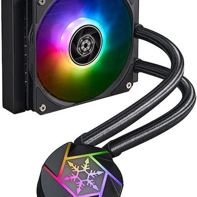 Silverstone SST-VD120-SLIM Υδρόψυξη Επεξεργαστή Μονού Ανεμιστήρα 120mm για Socket AM4/AM5/1700/1200/115x με ARGB Φωτισμό