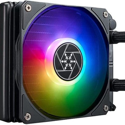 Silverstone SST-VD120-SLIM Υδρόψυξη Επεξεργαστή Μονού Ανεμιστήρα 120mm για Socket AM4/AM5/1700/1200/115x με ARGB Φωτισμό