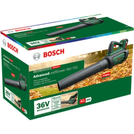 Bosch Φυσητήρας Χειρός 36V με 1 Μπαταρία 2Ah & Μέγιστη Ταχύτητα Αέρα 200km/h