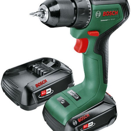 Bosch Universal Impact 18V-60 Κρουστικό Δραπανοκατσάβιδο Μπαταρίας Brushless 18V 2x2Ah