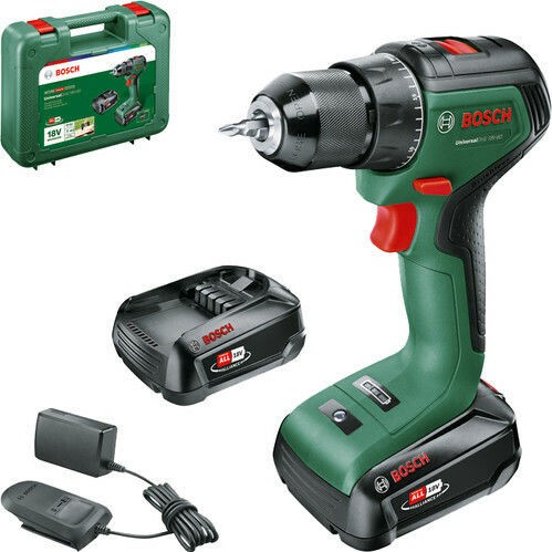 Bosch Universal Drill 18V-60 Δραπανοκατσάβιδο Μπαταρίας Brushless 18V 2x2Ah