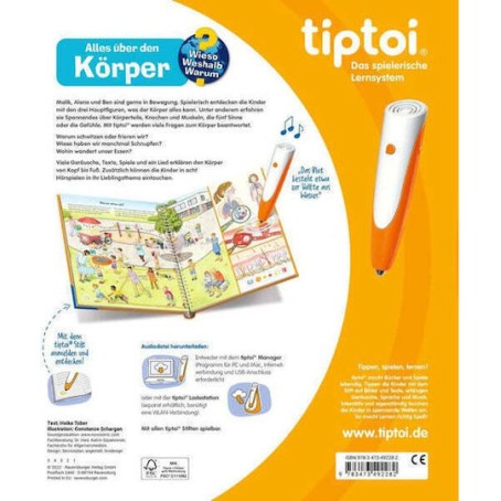 Ravensburger Wieso? Weshalb? Warum? Όλα Για Το Σώμα Εκπαιδευτικό Παιχνίδι Γνώσεων για 4-7 Ετών