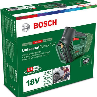 Bosch Τρόμπα Αυτοκινήτου 150PSI 18V (Χωρίς Μπαταρία)