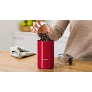 Bosch Ηλεκτρικός Μύλος Καφέ 180W με Χωρητικότητα 75gr Κόκκινος
