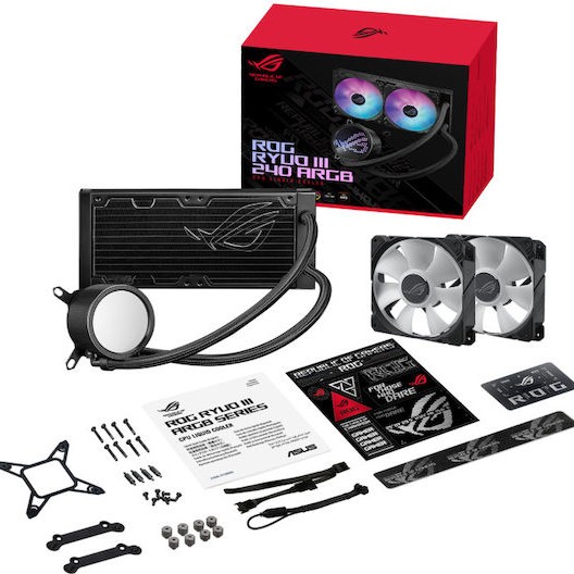 Asus ROG Ryuo III 240 ARGB Υδρόψυξη Επεξεργαστή Διπλού Ανεμιστήρα 120mm για Socket AM4/AM5/1700/1200/115x